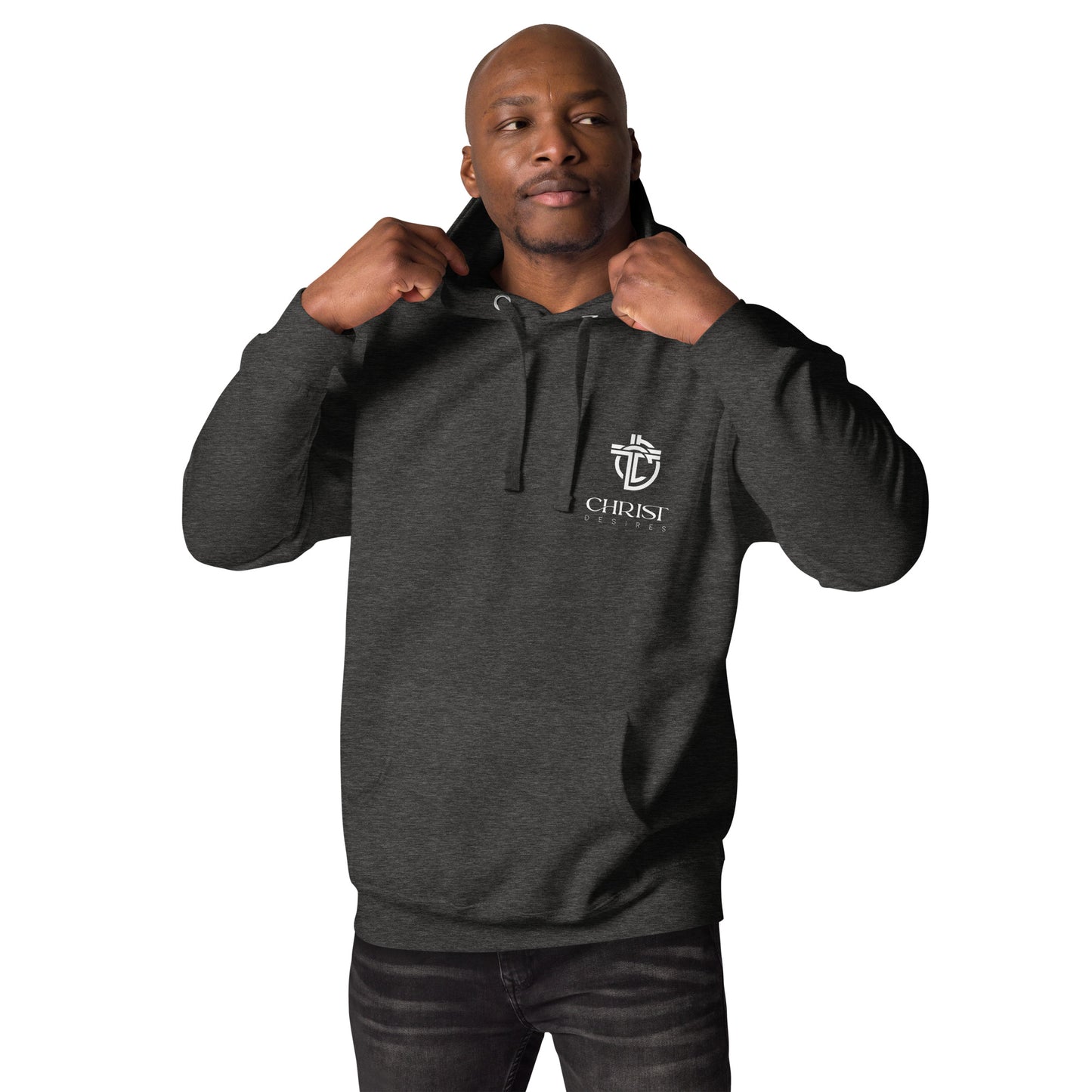 Hoodie with White Logo