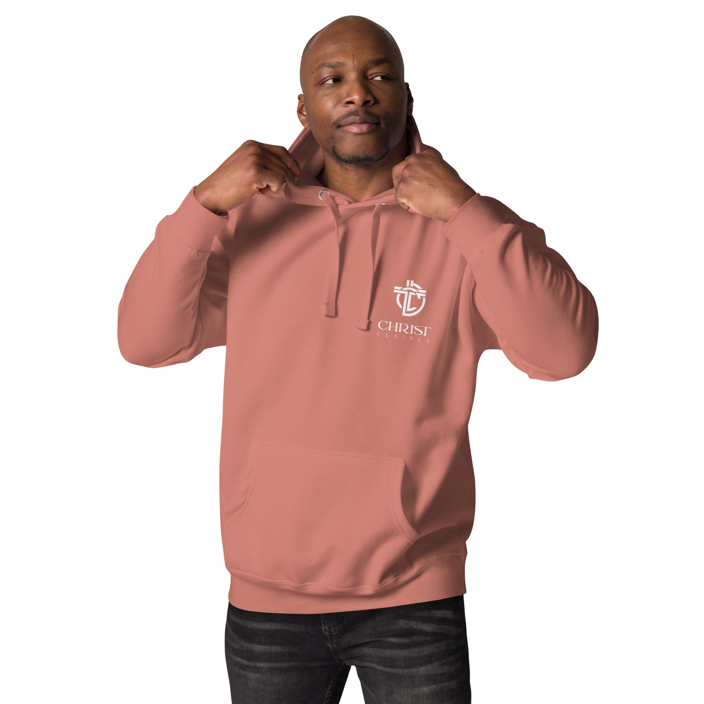 Hoodie with White Logo