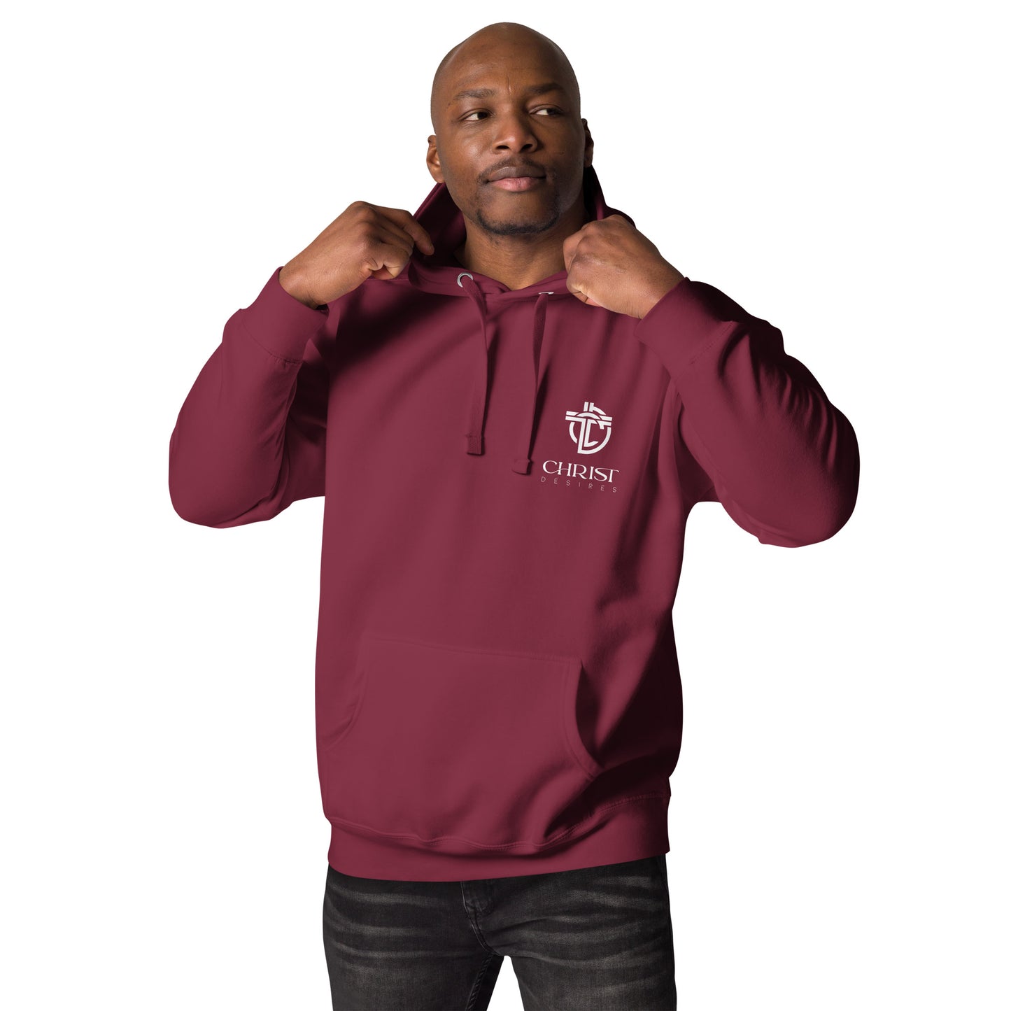 Hoodie with White Logo