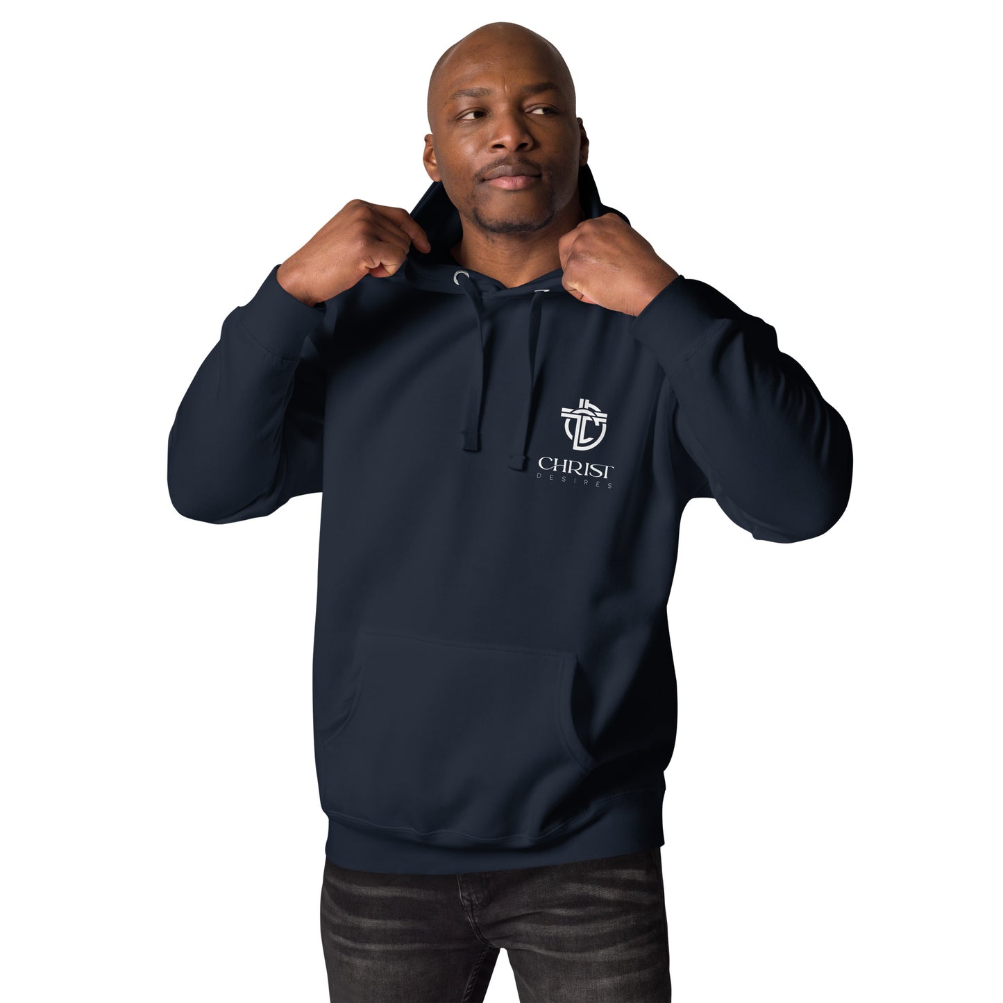 Hoodie with White Logo