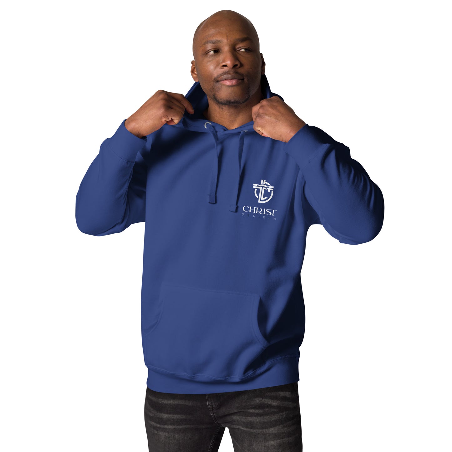 Hoodie with White Logo